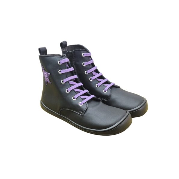 Botas Militares Estrella – 9086-R Salvaje Negro Lila - Flexinens