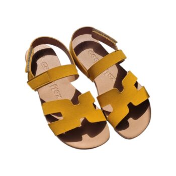 Sandalia Barefoot 1559 Serraje Mostaza Coqueflex