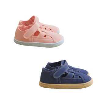 Sandalias Molly Coral y Navy Blanditos by Crio´s